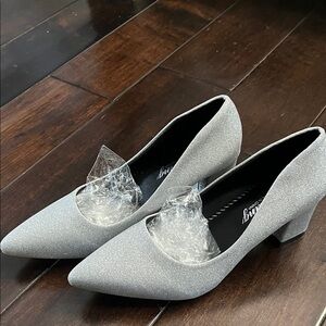 Elegant Silver Women's Heels